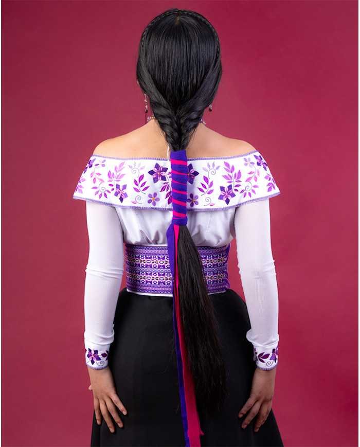 BLUSA SAMI BORDADO SEDA (XS)