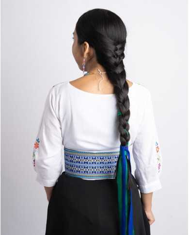 BLUSON YURAK LINO BORDADO SEDA