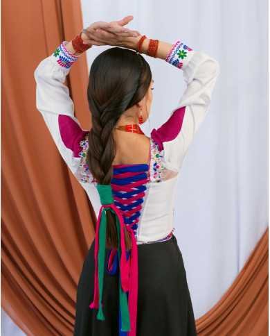 CORSET SISAKINKU PURUHÁ DECORADO EN PEDRERÍA