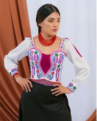 CORSET SISAKINKU PURUHÁ DECORADO EN PEDRERÍA