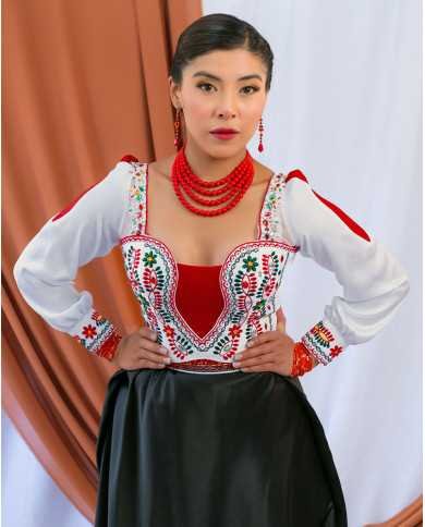 CORSET SISAKINKU KAWIÑA DECORADO EN PEDRERÍA