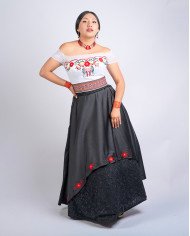 CORSET SUMAK KAWIÑA DECORADO EN PEDRERIA