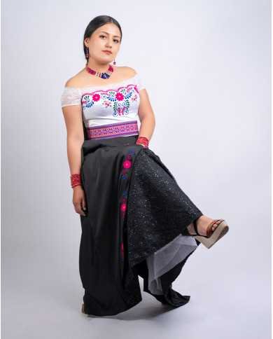 CORSET SUMAK PURUHÁ DECORADO EN PEDRERIA