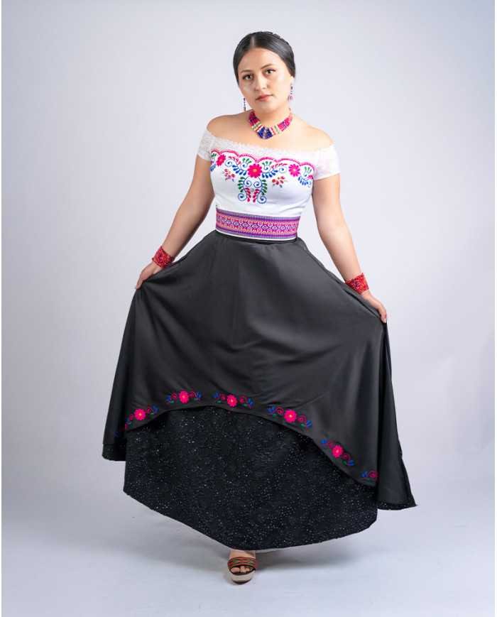 CORSET SUMAK PURUHÁ DECORADO EN PEDRERIA