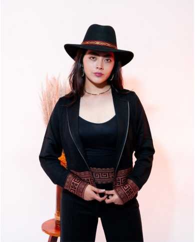 CHAQUETA TEJIDA NINA NEGRO