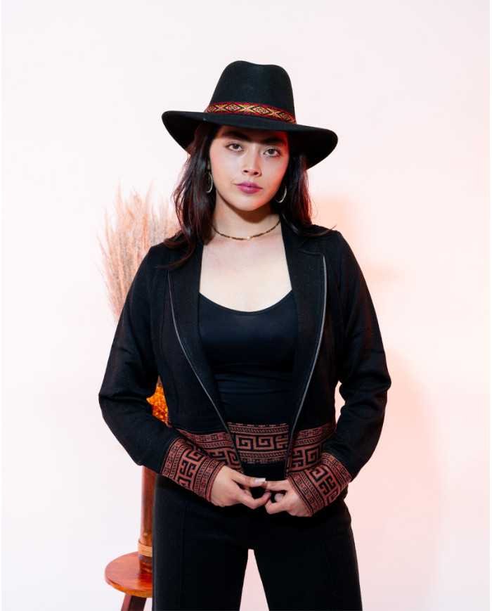 CHAQUETA TEJIDA NINA NEGRO