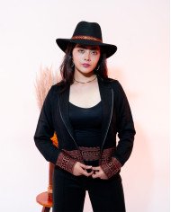 CHAQUETA TEJIDA NINA NEGRO