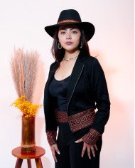 CHAQUETA TEJIDA NINA NEGRO