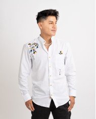 CAMISA MALLKI BORDADO SEDA