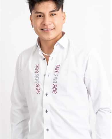 CAMISA USHAY BORDADO SEDA