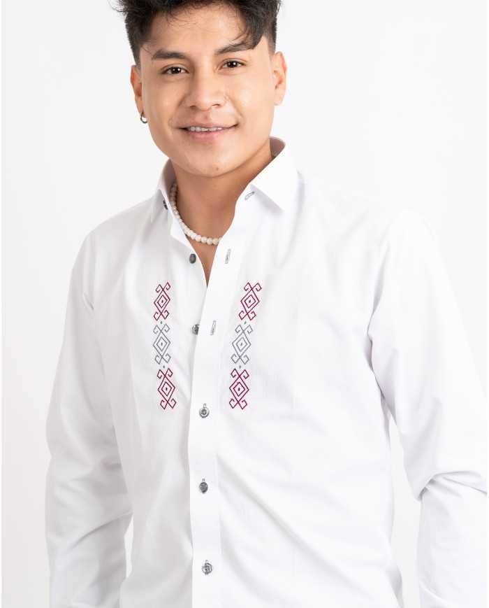 CAMISA USHAY BORDADO SEDA