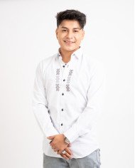 CAMISA USHAY BORDADO SEDA