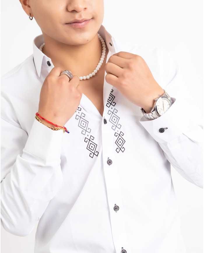 CAMISA USHAY BORDADO SEDA