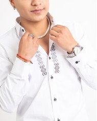 CAMISA USHAY BORDADO SEDA