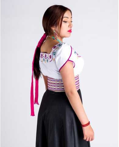 BLUSA KAWSAY BORDADO SEDA