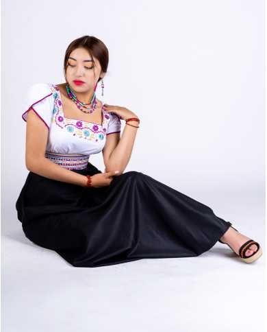 BLUSA KAWSAY BORDADO SEDA