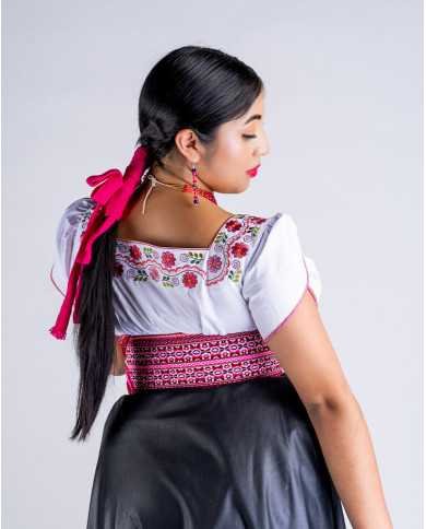 BLUSA KAWSAY BORDADO SEDA