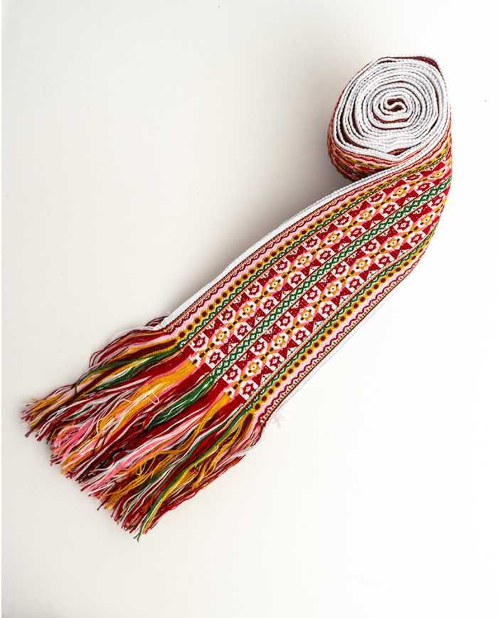 FAJA SISAY ROJO TEJIDO ANCHA