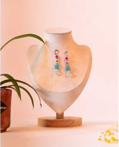 COLLAR Y ARETES SISAY CARDENILLO CRISTALES
