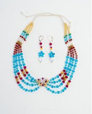 COLLAR Y ARETES SISAY CARDENILLO CRISTALES