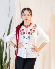 BLUSON PUKA LINO BORDADO ORLÓN (XS)