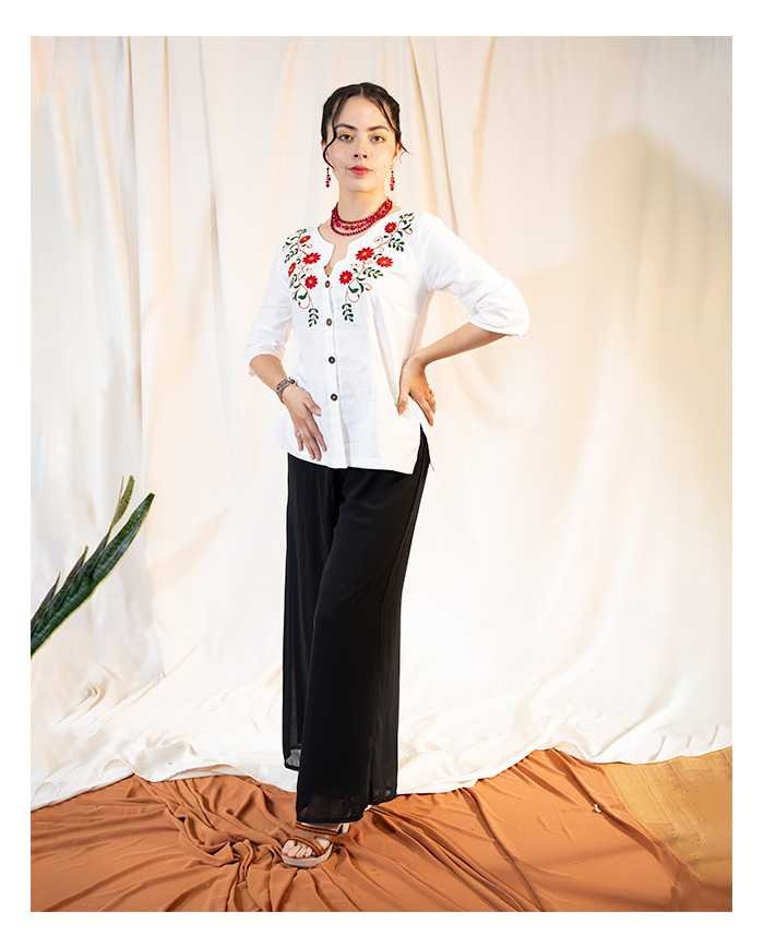 BLUSON PUKA LINO BORDADO ORLÓN