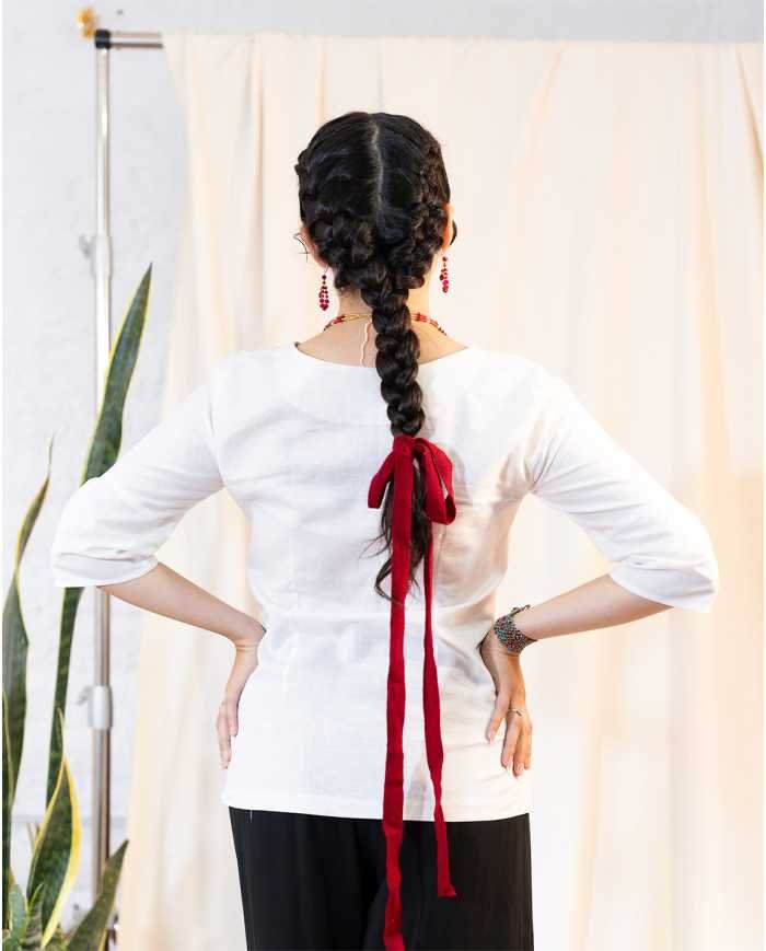 BLUSON PUKA LINO BORDADO ORLÓN