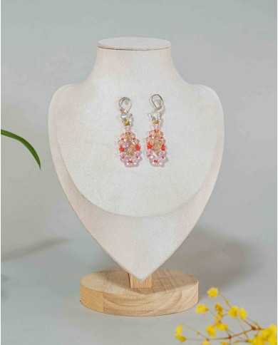 COLLAR Y ARETES KUSHIKUY CRISTALES