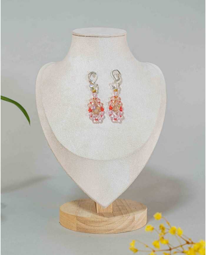 COLLAR Y ARETES KUSHIKUY CRISTALES
