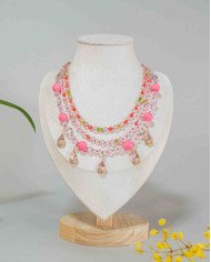 COLLAR Y ARETES KUSHIKUY CRISTALES