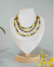 COLLAR Y ARETES KINKUSHKA CRISTALES