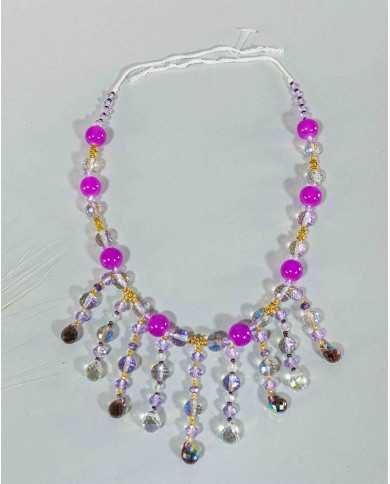 COLLAR Y ARETES SAMI CRISTALES