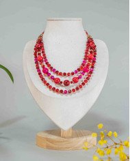 COLLAR Y ARETES MUSKUY CRISTALES