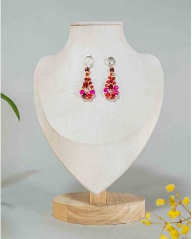 COLLAR Y ARETES MUSKUY CRISTALES
