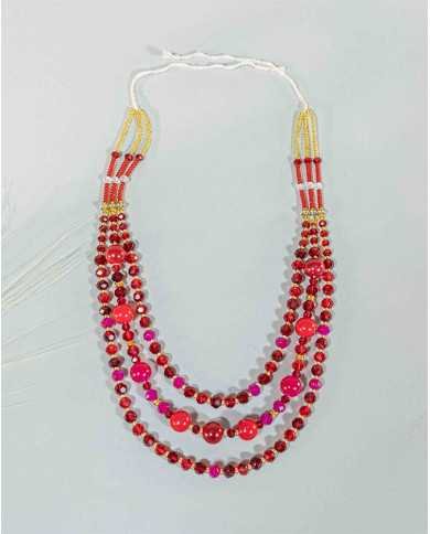 COLLAR Y ARETES MUSKUY CRISTALES
