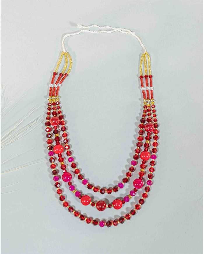 COLLAR Y ARETES MUSKUY CRISTALES