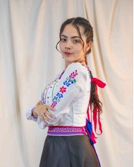 CORSET TUKUNA PURUHÁ DECORADO EN PEDRERÍA (S)