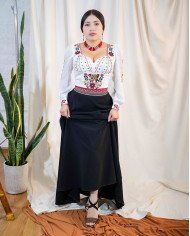 CORSET TUKUNA KAWIÑA DECORADO EN PEDRERÍA