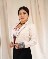 CHAQUETA TEJIDA NINA BEIGE