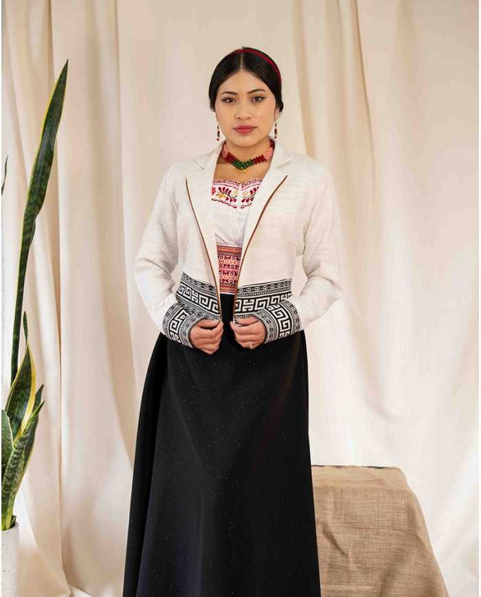 CHAQUETA TEJIDA NINA BEIGE