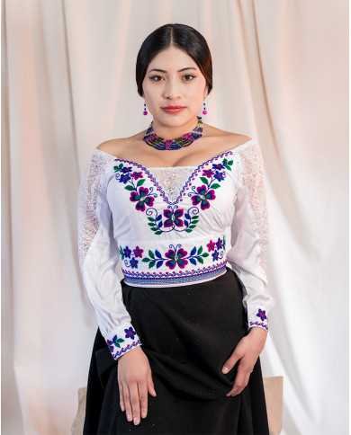 BLUSA ALLPA PAPASISA BORDADO ORLÓN