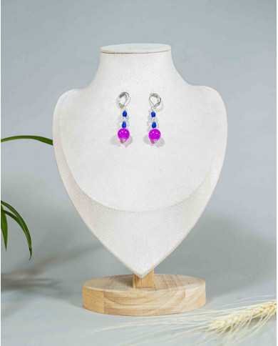 COLLAR Y ARETES ALLPA PAPASISA CRISTALES