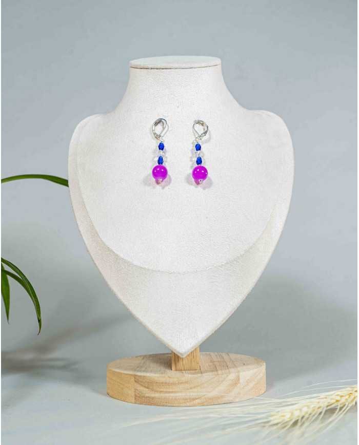 COLLAR Y ARETES ALLPA PAPASISA CRISTALES