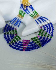 COLLAR Y ARETES ALLPA PAPASISA CRISTALES