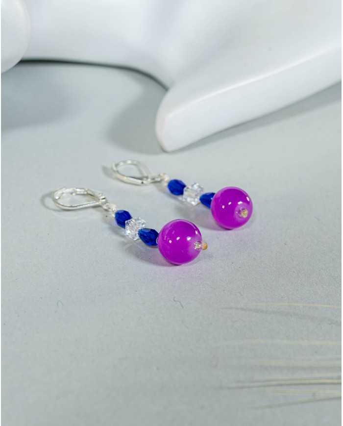 COLLAR Y ARETES ALLPA PAPASISA CRISTALES