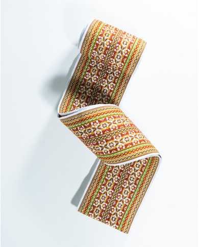 FAJA MAKI ALLPA MOSTAZA TEJIDO ANCHA