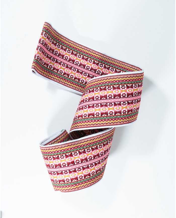 FAJA MAKI NINA ROJO TEJIDO ANCHA