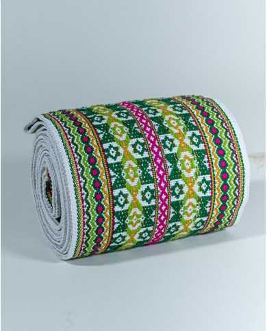 FAJA MAKI YAKU VERDE TEJIDO ANCHA