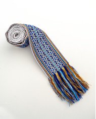 FAJA MAKI KINKUSHKA AZUL TEJIDA