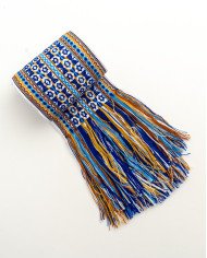 FAJA MAKI KINKUSHKA AZUL TEJIDA